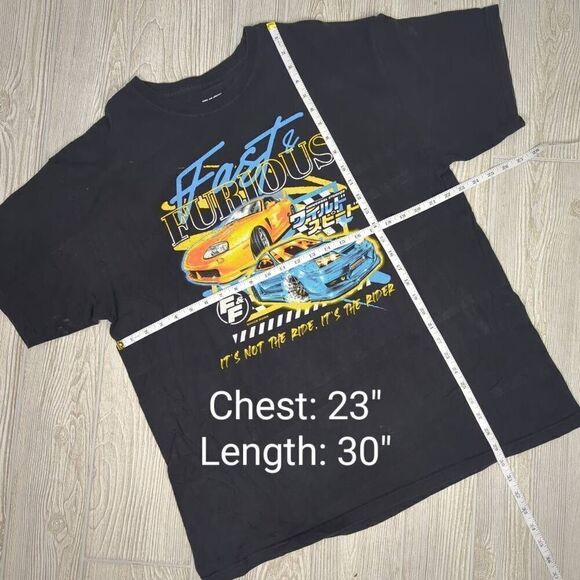 Universal Studios Fast & Furious Tokyo Drift Ride Black T-Shirt Men’s XL - Picture 6 of 6